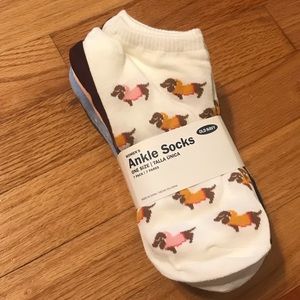 Old Navy Ankle Socks Dog Prints